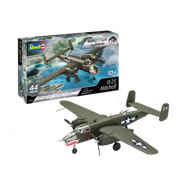 KIT PARA MONTAR REVELL EASY-CLICK AVIÃO B-25 MITCHELL 1/72 44 PEÇAS REV 03650